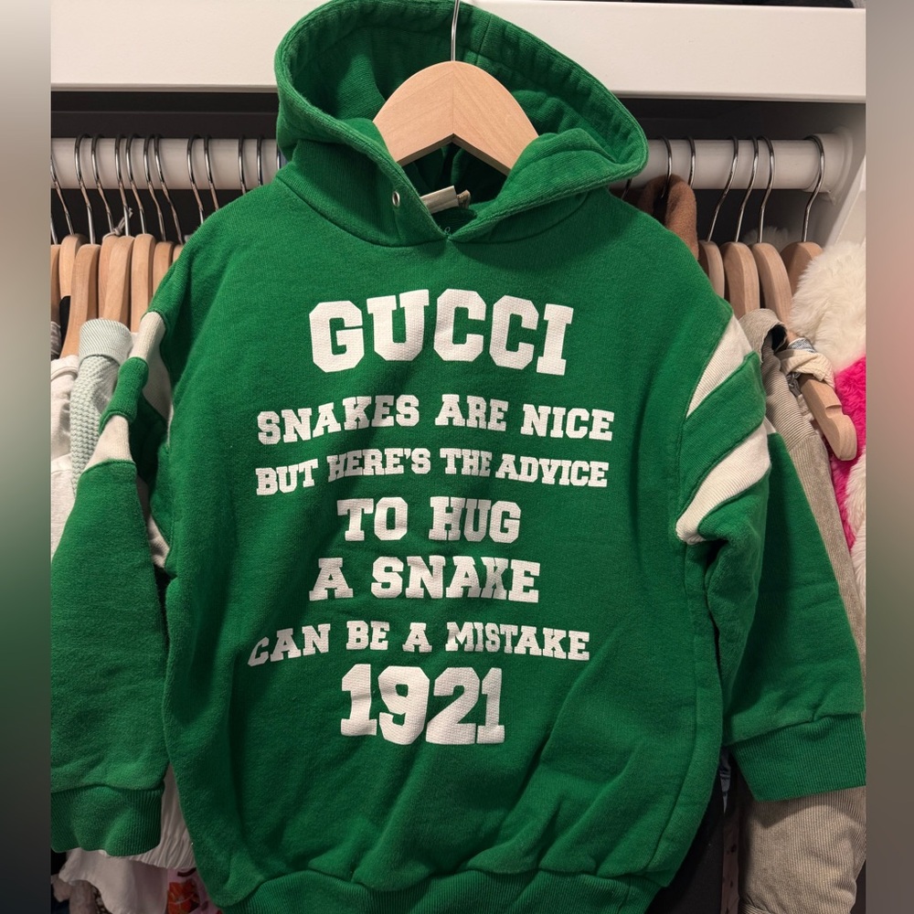 Green Gucci sweatshirt hoodie